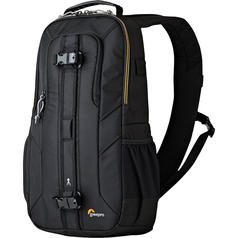 Lowepro لو برو LP36899PWW سلاينغ شوت إيدج 250 AW - حزام آمن، نحيف، ذكي وواقٍ لكاميرا DSLR مدمجة أو DJI مافيك برو/مافيك برو بلاتينيوم، أسود، 9.06 × 4.72 × 8.27 إنش - Image 1